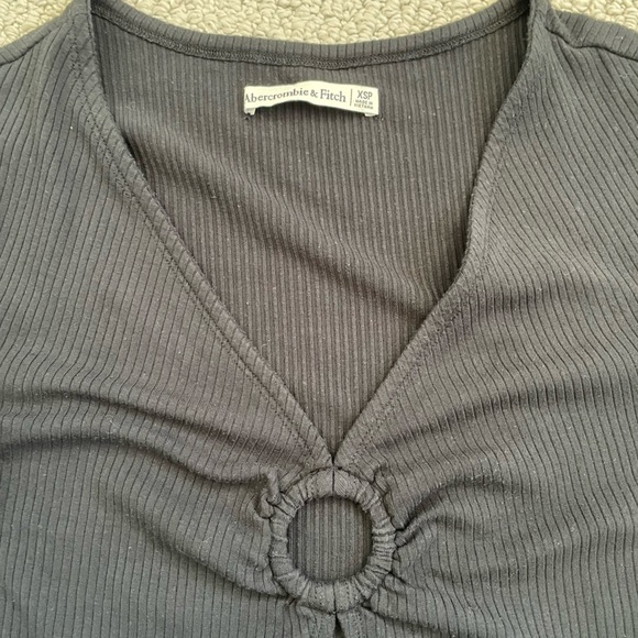 [SOLD] - Abercrombie & Fitch Black Bodycon Cut Out Midi Dress - Picture 4 of 4